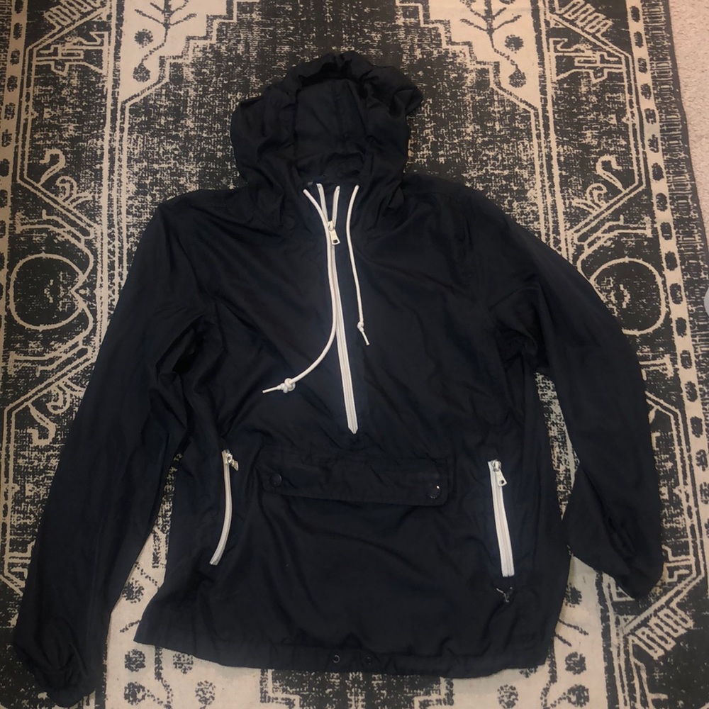 American Eagle Outfitters Navy Windbreaker